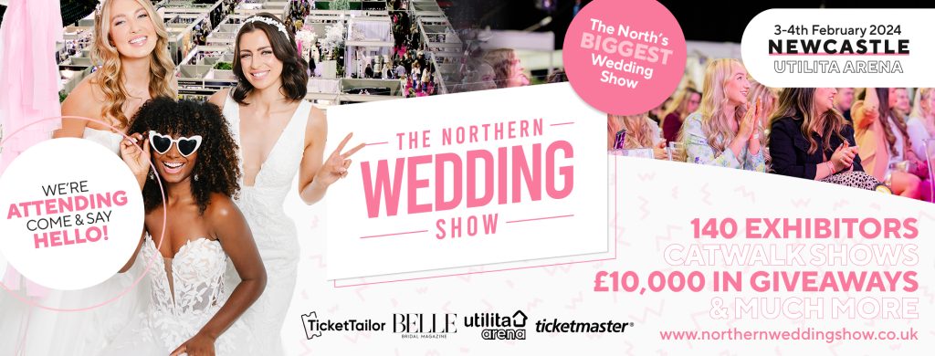 banner graphic with brides for Northern Wedding fair